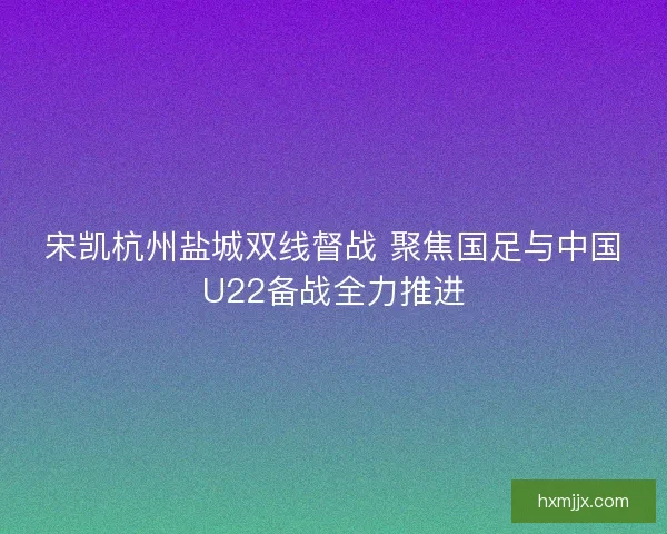 宋凯杭州盐城双线督战 聚焦国足与中国U22备战全力推进